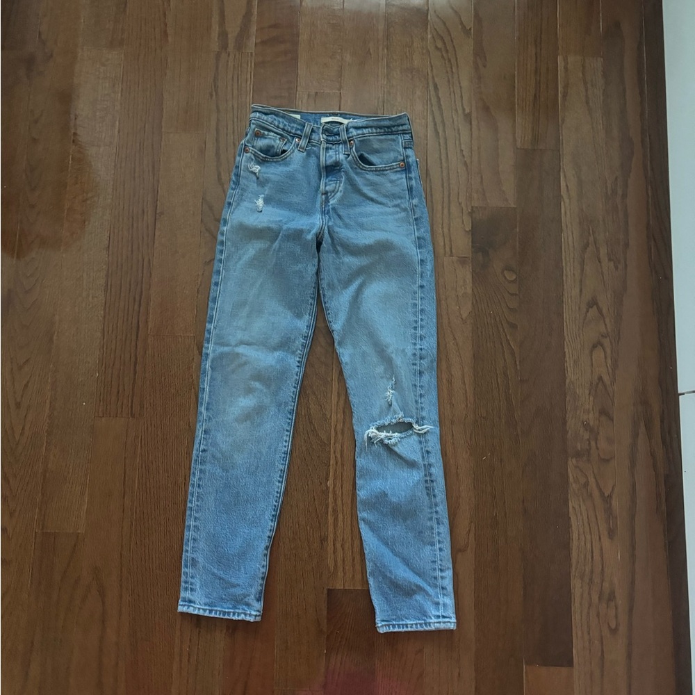 Levi's® Premium WEDGIE STRAIGHT ANKLE WOMEN'S JEANS size 23 - Picture 5 of 10